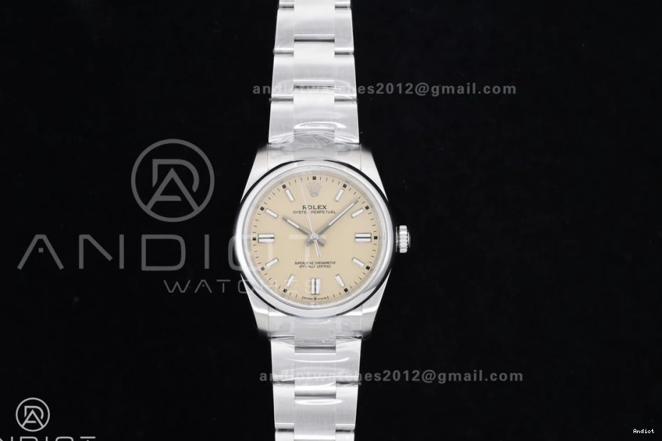 Edition Oyster Perpetual 126000 Dial VR3230 Best 904L KRF 1:1 Steel 36mm Beige 0519
